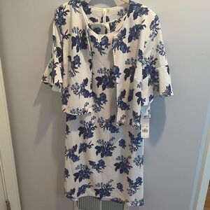 BNWT White Knee Length Dress w/ Matching Jacket Sz 20W